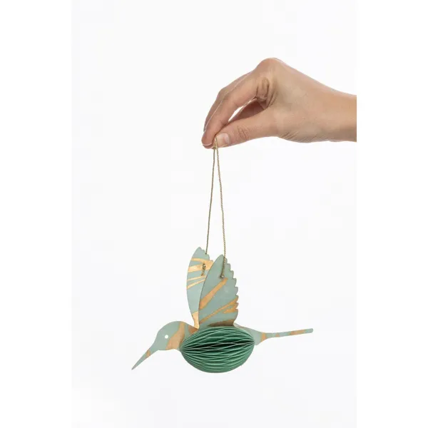 MX919 - Papieranhänger GREEN HUMMINGBIRD