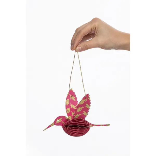 MX922 - Papieranhänger PINK HUMMINGBIRD