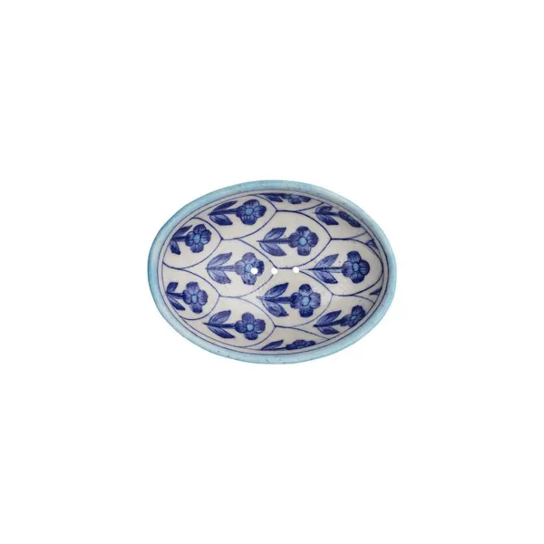 POR557 - Soap dish BLUE POTTERY