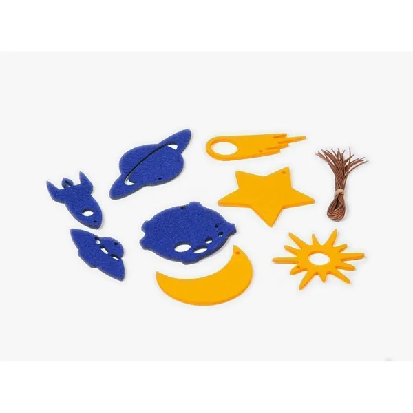 39801018 - Space WOOD decoration LARGE - 24 pcs