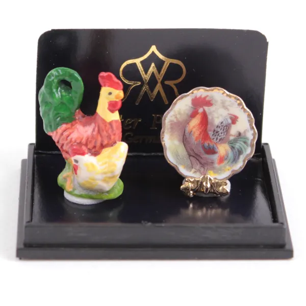 001.493/5 - Decorative Set "Rooster", miniature