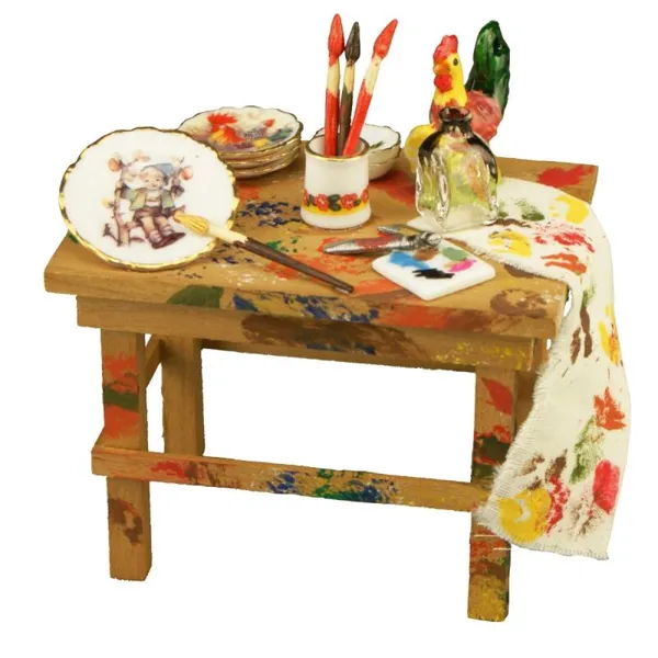 1.750/0 - M.W. Reutter - Painter's table, decorated