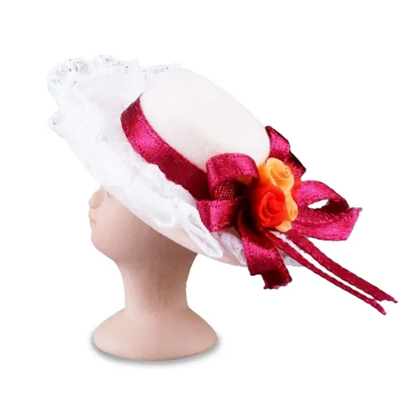 001.759/5 - Rose Hat with Stand, miniature