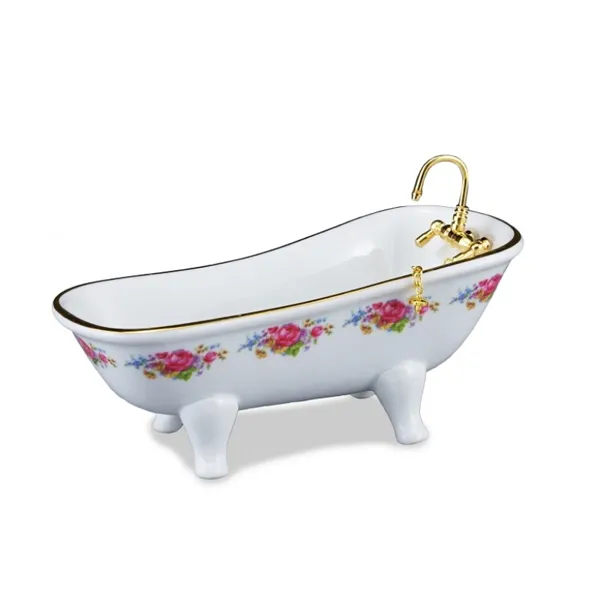 001.770/2 - Bathtub "Dresden Rose", miniature