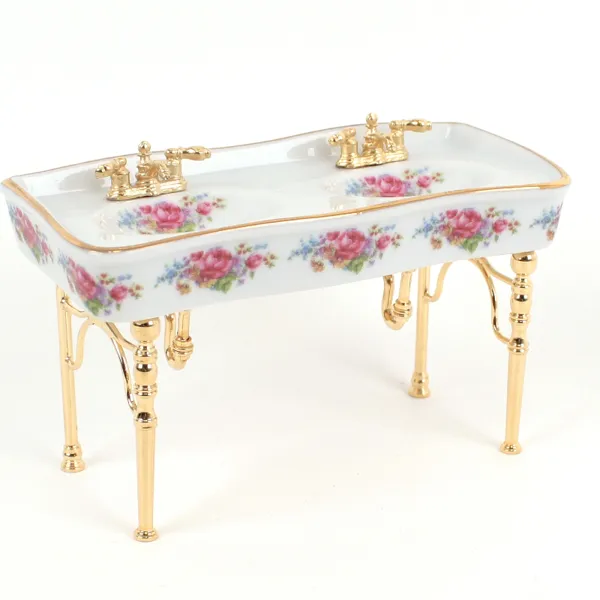 001.731/5 - Double Basin "Dresden Rose", miniature