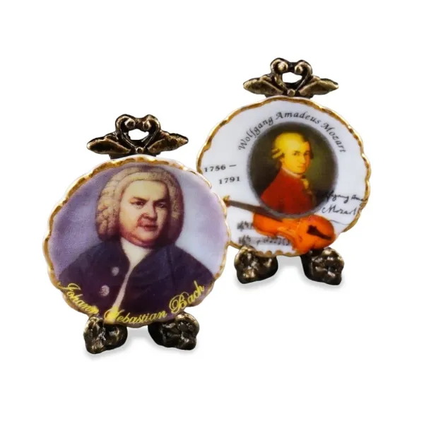001.400/0 - Wall Plates "Mozart/Bach", miniature