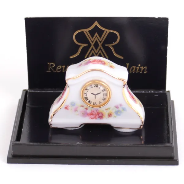 001.464/5 - Mantel Clock "Dresdner Rose",miniature