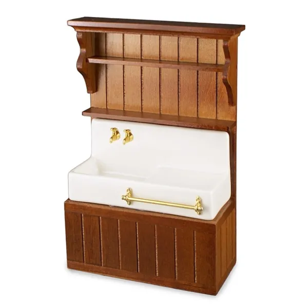 001.841/4 - Kitchen Basin, brown, empty, miniature