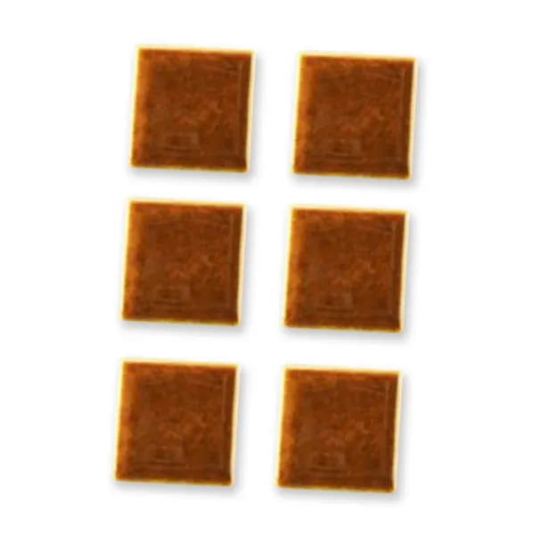 001.507/9 - Mini Wall Tile, brown, 6 pcs., miniature