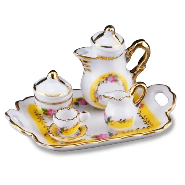 001.649/5 - Kaffeetablett "Französische Rose", Miniatur