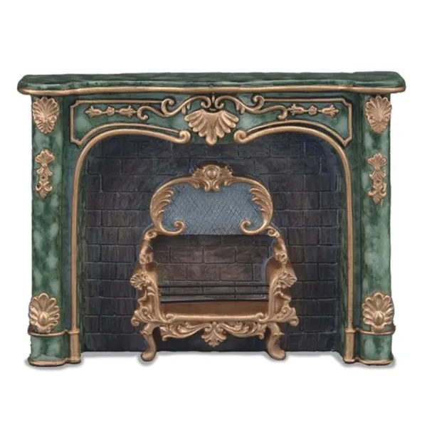 1.859/0 - Marble Fireplace, green, miniature