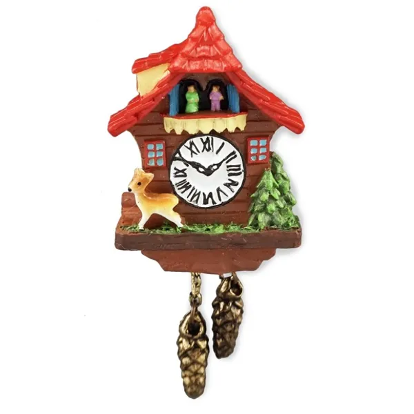 001.394/5 - Cuckoo clock with red roof, miniature