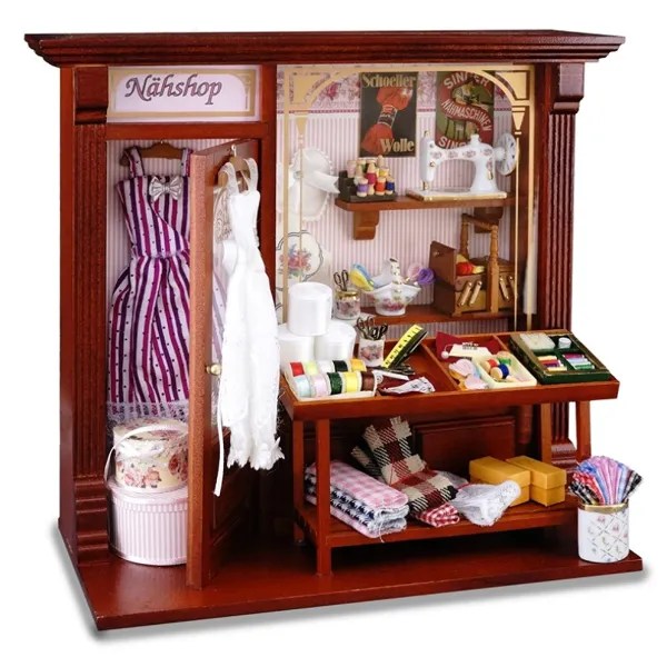 001.794/6 - Sewing Shop Shadow Box Display, miniature