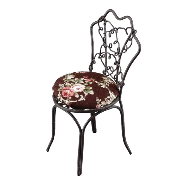 001.807/4 - Metal garden chair with cushion, miniature