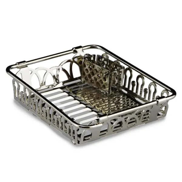001.843/5 - Dish rack silver, empty, miniature