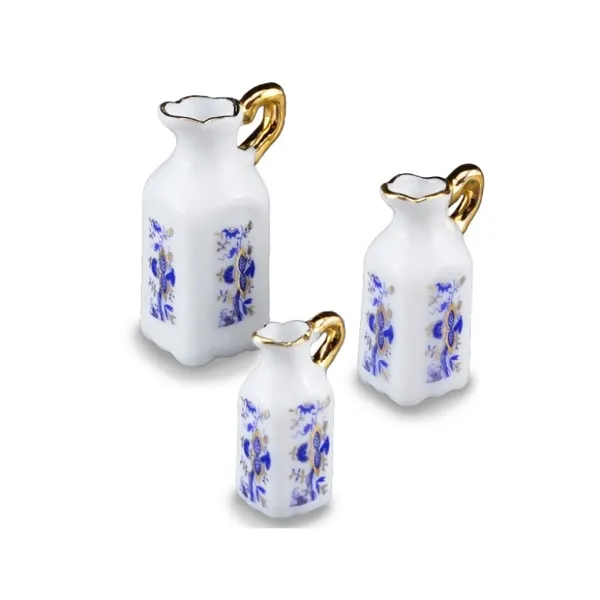 001.326/5 - Square Jug Trio "Blue Onion", miniature