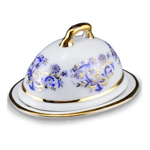 001.679/5 - Meat plate with cover "Blue Onion", miniature