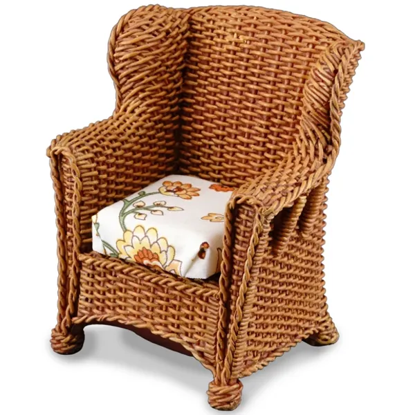 001.812/0 - Brown Wicker Garden Chair, miniature