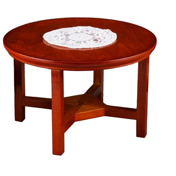 001.814/9 - Round table with tablecloth, miniature