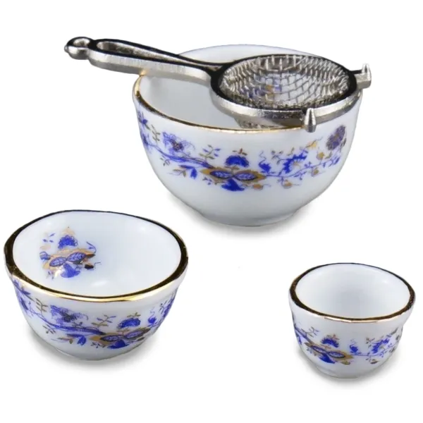 001.845/5 - "Blue Onion" Bowl Set, miniature