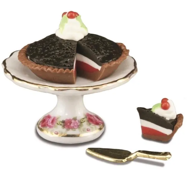 001.658/5 - Blueberry cake on cake plate, miniature