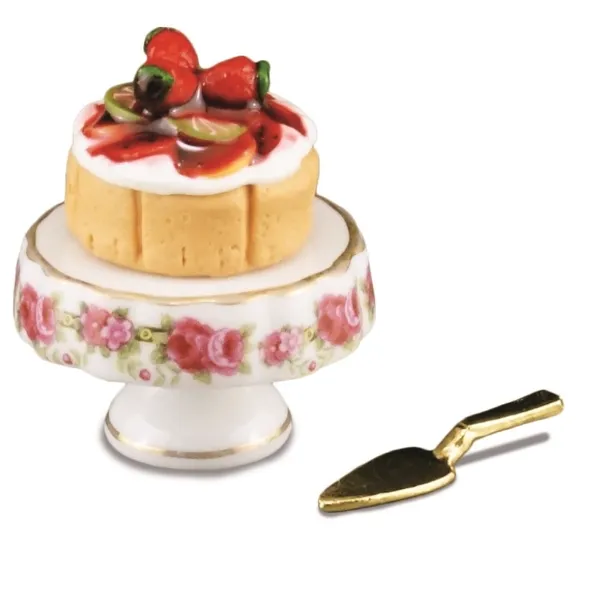 001.659/5 - Obsttorte auf Kuchenplatte, Miniatur