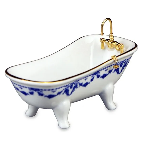 001.664/1 - Bathtub "Blue Rose", miniature