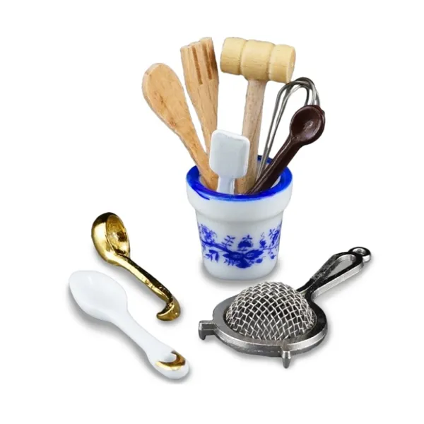001.408/5 - Kitchen Tool Set "Blue Onion", miniature