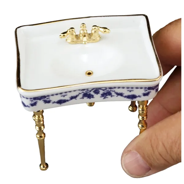 001.734/7 - Washstand "Blue Rose", miniature