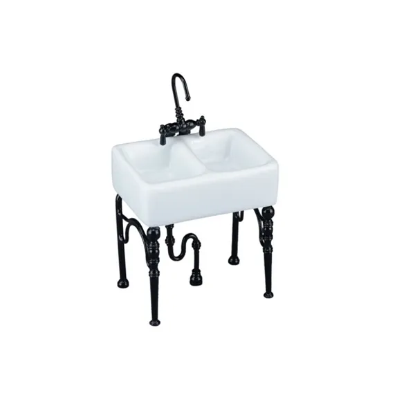 001.740/0 - Small kitchen sink, white, miniature