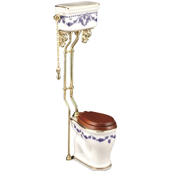 001.744/7 - Hochtoilette "Blaue Schleife", Miniatur