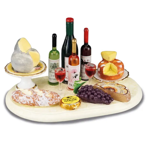 001.815/1 - Wine and cheese tray, miniature