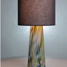 LGH0582 - Glass table lamp with lampshade VOLCANO I