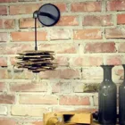 LGH0245 - Wall lamp SHINGLE steel/wood