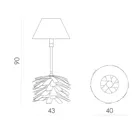 LGH0242 - Wooden table lamp SHINGLE