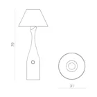 LGH0191 - Glass table lamp FOG medium
