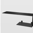 ASH0060 - Asymmetrical steel wall shelf C black