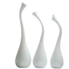 AGL0154 - Glass vase SWAN medium white