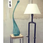 AGL0151 - Glass vase SWAN medium turquoise