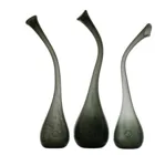 AGL0143 - Glass vase SWAN big gray
