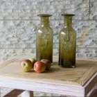 AGL0122 - Glaskaraffe COLLAR olive