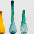 AGL0111 - Glass vase STALACTITE turquoise