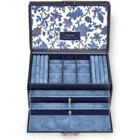 25.501.014.008 - Schmuckkoffer Elly, navy (Echt Leder)