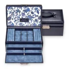 25.501.014.008 - Schmuckkoffer Elly, navy (Echt Leder)