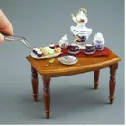 001.850/1 - Biedermeiertisch "Teezeit", Miniatur