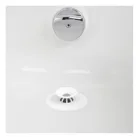 023464-660 - Flex Badewannenstöpsel und Haarsieb, Silikon, weiß