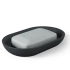 1013454-040 - JUNIP oval soap holder, black