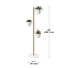 1013880-668 - FLORISTAND Freistehender Blumentopfhalter, weiß