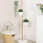 1013880-668 - FLORISTAND Freistehender Blumentopfhalter, weiß