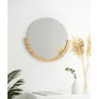 358778-390 - MIRA half frame Wall Mirror, natural